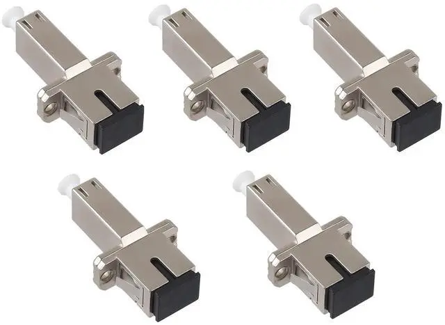 Main image of 5 Pack Simplex Multimode/Singlemode LC Female to SC Female Fiber Optic Adapter Hybrid Connector UPC Optical Adapter Coupler/Flange