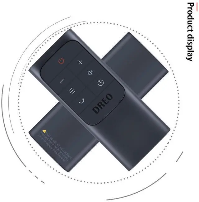 Alt view image 4 of 7 - Remote Control for Dreo Tower Fan DR-HPA001,DR-HAF001S DR-HAF003S | DR-HAF004S DR-HTF001 DR-HTF007 DR-HTF008 DR-HTF009 DR-HTF004S DR-HTF007S DR-HTF008S