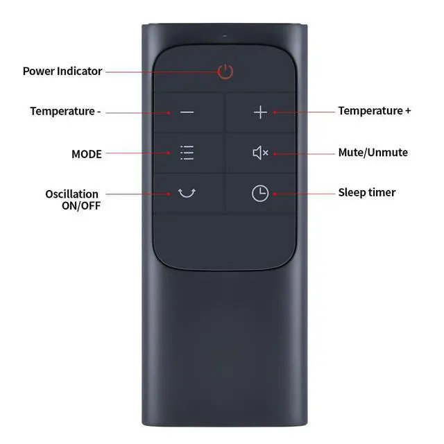 Alt view image 3 of 7 - Remote Control for Dreo Tower Fan DR-HPA001,DR-HAF001S DR-HAF003S | DR-HAF004S DR-HTF001 DR-HTF007 DR-HTF008 DR-HTF009 DR-HTF004S DR-HTF007S DR-HTF008S