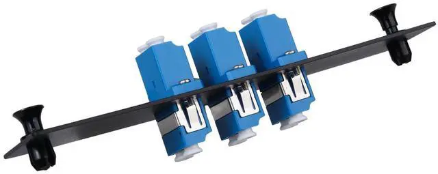 Alt view image 3 of 4 - 2pc 6 Fibers Cores LC OS2/OS1 Compatible Fiber Patch Panel | with 3 Singlemode Duplex LC Adapters, Low Loss, Compatible for 1.25G/10GB OS1 OS2 Networks