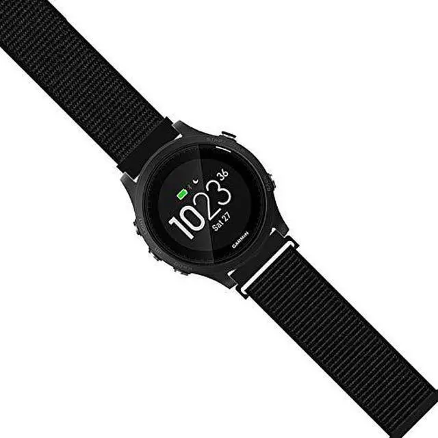 Alt view image 3 of 5 - Strap Compatible with Garmin Forerunner 965/955/945/93522mm Replacement Watch band - Woven Nylon with Hook-And-Loop