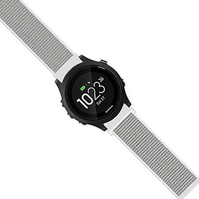 Alt view image 3 of 4 - Strap Compatible with Garmin Forerunner 965/955/945/93522mm Replacement Watch band - Woven Nylon with Hook-And-Loop