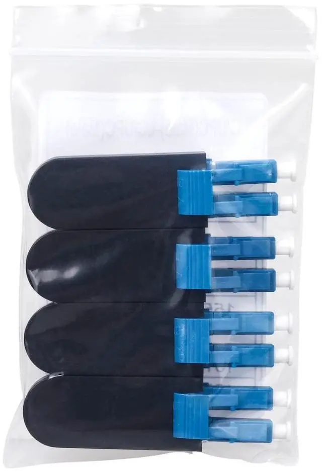 Main image of LC/UPC Fiber Optic Loopback Adapter Optical Cable 9/125 Singlemode Test Adapter Connector for Testing Applications,4 Pack