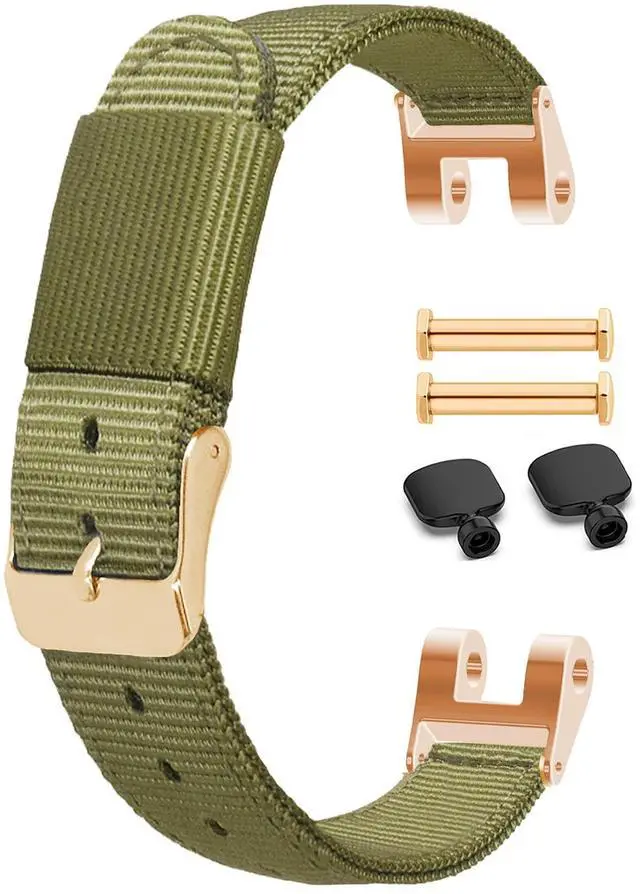 Main image of Bands Fit for Garmin Lily Bands Women with 2x Screws and Wrench Removal Tools, 14.2mm Width Soft Nylon Replacement Watch Straps Fit for Garmin LilY Women Smartwatch