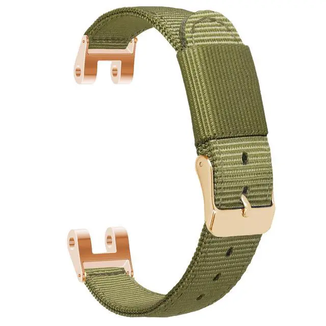 Alt view image 2 of 7 - Bands Fit for Garmin Lily Bands Women with 2x Screws and Wrench Removal Tools, 14.2mm Width Soft Nylon Replacement Watch Straps Fit for Garmin LilY Women Smartwatch