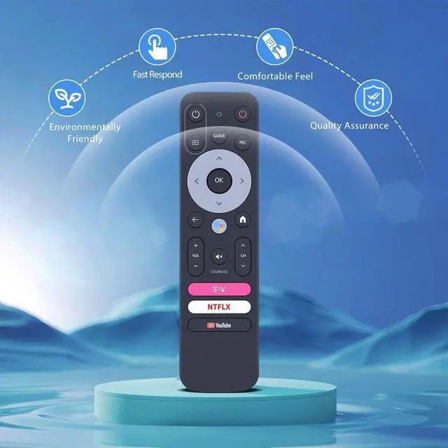 Alt view image 3 of 5 - Replacement Voice Remote Control for TVision T-Mobile HUB Google TV | Easy to Pair, Voice Control