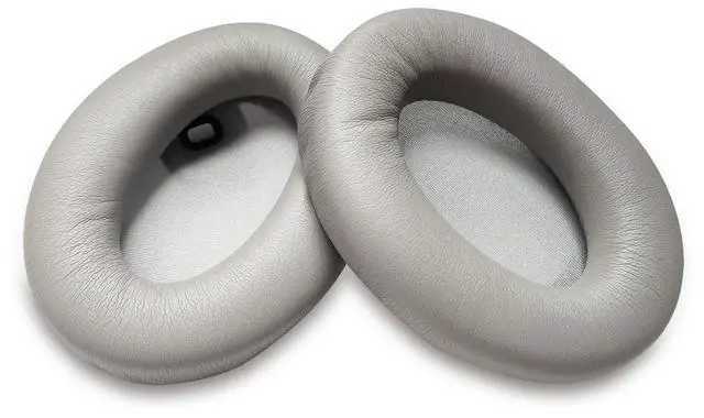 Alt view image 6 of 7 - Ear Pads Replacement for Sony WH-1000XM4 - Silver Earpads for Sony WH1000XM4 Noise Canceling Wireless Headphones, Premium Protein Leather (Silver)