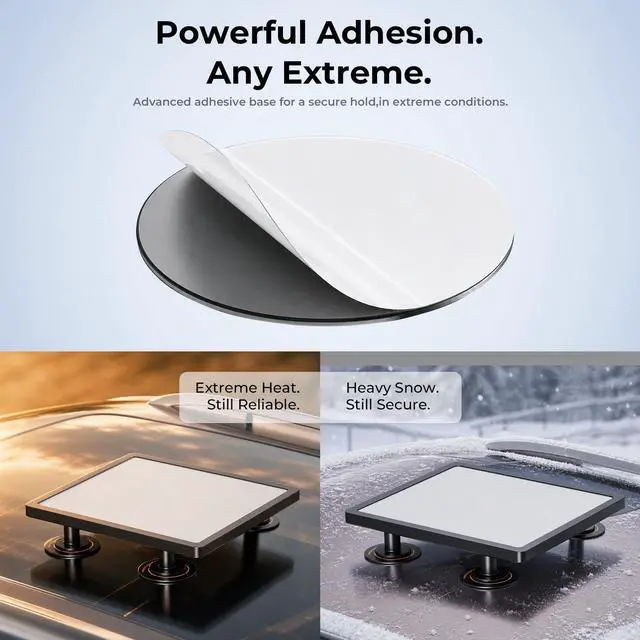 Alt view image 4 of 7 - 4PCS Starlin Mini/Gen 3 Magnetic Metal Plate, 3M Adhesive Metal Plate for Magnetic Mount for Starlin Mini/Gen 3/4/4X, Magnetic Mounting Plate for Car Truck SUV Glass Aluminum Vehicle Roof
