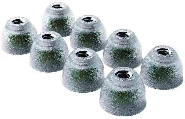 Main image of Tang Sancai Noble Earbud Tips, Replaceable Stainless Steel IEM Eartips, Liquid Silicone Medical Grade Hypoallergic Ear Plugs for in-Ear Monitor (M- 4 Pairs)