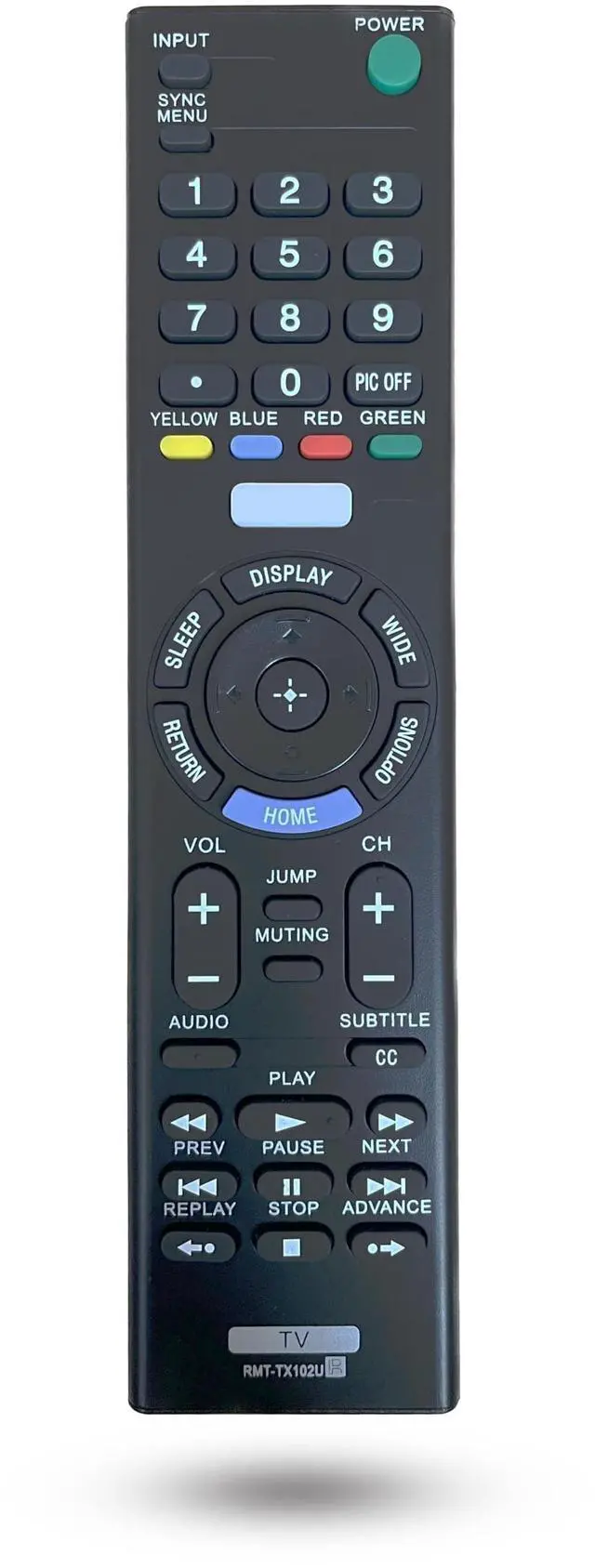 Main image of RMT-TX102U Replacement Remote Control for Sony TV RMT-TX100U RMT-TX300U 32R500C 40R510C 48R510C KDL40R510C KDL-55W800C KDL40R530C KDL-48W650D KDL-40W650D KDL-32W600D KDL-48R530C KDL-48R550C
