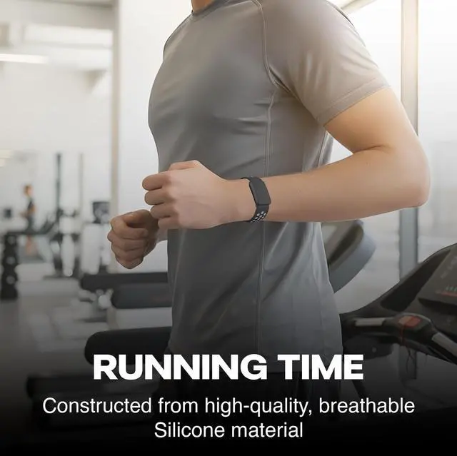 Alt view image 5 of 6 - Whoop 5.0 Compatible Silicone Strap Adjustable Sport-Inspired Band, Breathable & Lightweight Replacement Wristband for Men & Women