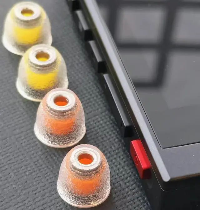 Alt view image 7 of 7 - Tang Sancai Noble Earbud Tips, Replaceable Stainless Steel IEM Eartips, Liquid Silicone Medical Grade Hypoallergic Ear Plugs for in-Ear Monitor (M- 4 Pairs)