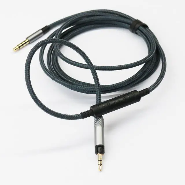 Alt view image 4 of 6 - 3.5mm to 2.5mm Male Audio Cable Compatible with Audio Technica ATH-M50x(2.5mm Port), ATH-M40x, ATH-M70x, ATH-M60X Headphone, Remote Volume Mic Compatible with Samsung Galaxy Android Phone