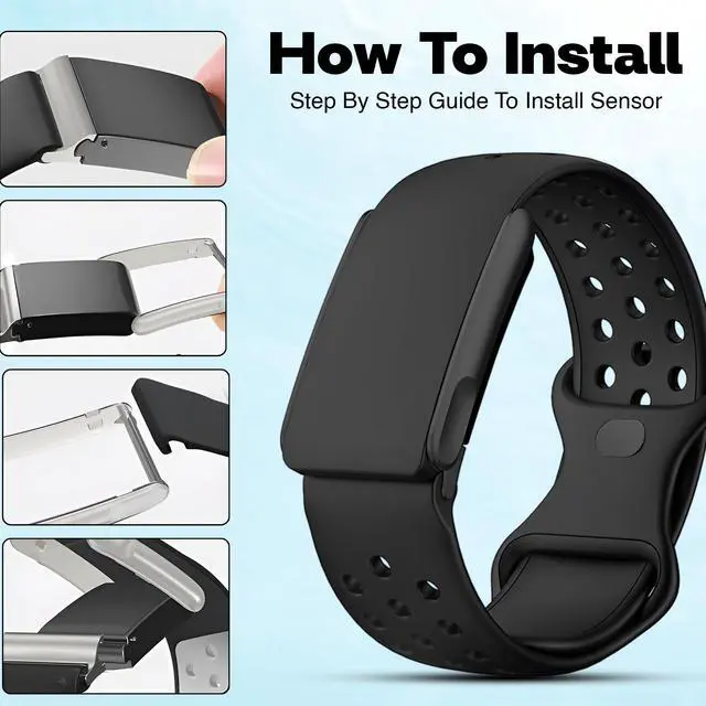 Alt view image 4 of 6 - Whoop 5.0 Compatible Silicone Strap Adjustable Sport-Inspired Band, Breathable & Lightweight Replacement Wristband for Men & Women