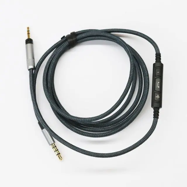Alt view image 5 of 6 - 3.5mm to 2.5mm Male Audio Cable Compatible with Audio Technica ATH-M50x(2.5mm Port), ATH-M40x, ATH-M70x, ATH-M60X Headphone, Remote Volume Mic Compatible with Samsung Galaxy Android Phone