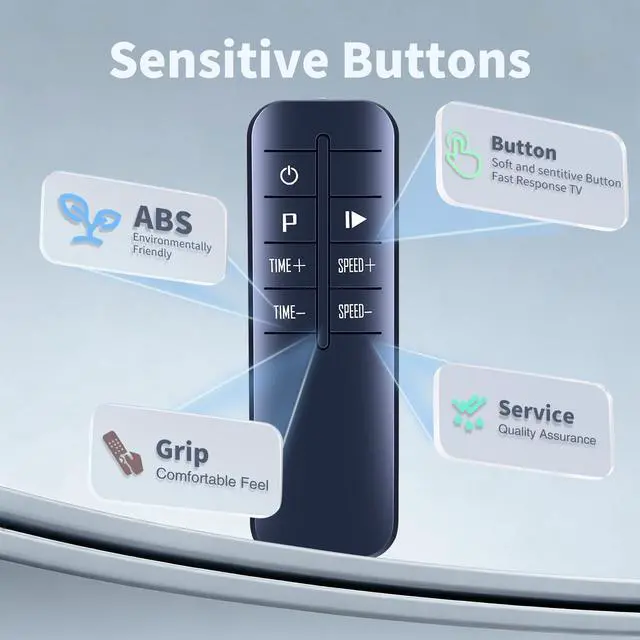 Alt view image 6 of 7 - Replacement Remote for LifePro Waver Vibration Plate Exercise Machine | LP-WVR-BLU LP-WVR-PNK LP-WVRM Models