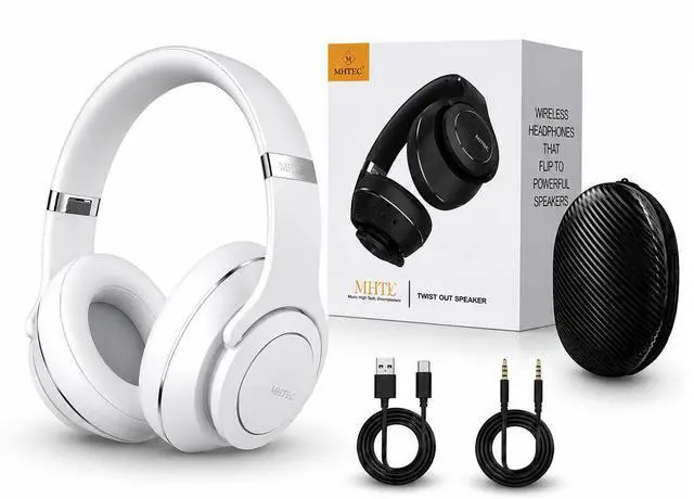 Main image of 2-in-1 Bluetooth Headphones & Wireless Speaker, Bluetooth 5.3 Over Ear Headphones with Microphone, TF Card Playback, Dual 40mm Drivers, 3 EQ Modes, 18H Playtime, USB-C Charging, Gift Ready