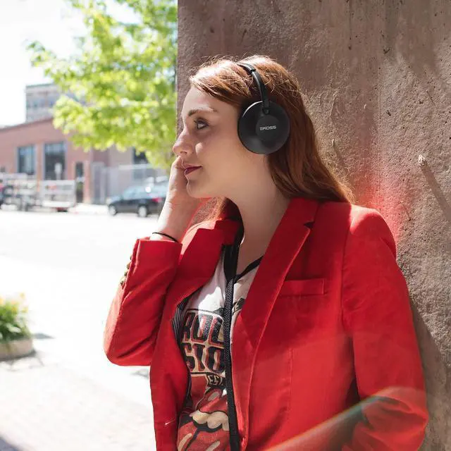 Alt view image 5 of 6 - KPH7 Wireless Bluetooth On-Ear Headphones, Black, Microphone, Foldable | On-Board Controls, Lightweight Portable Design, Compact Storage