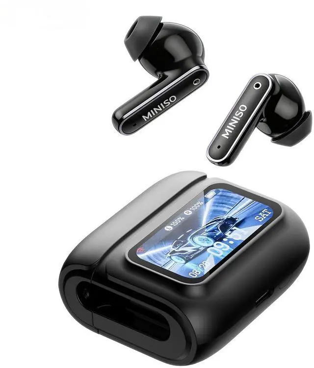 Main image of 128 - True Wireless Earbuds with Touchscreen, Bluetooth 6.0, HiFi Stereo, 50H Playtime, ANC Noise Canceling Headset, IPX5 Waterproof Earphones for Sports/Work