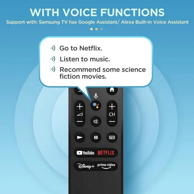 Alt view image 3 of 7 - Smart Voice Remote Control RMF-TX800U Compatible with Sony A80K X80K X95K X90K X85K 4K 8K 2022 XR-65A80K RMF-TX900U HDR LED Smart TV