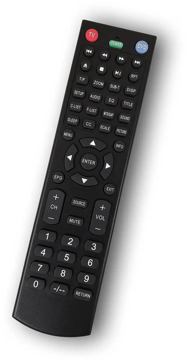 Alt view image 3 of 5 - Replacement Remote Control for Jensen TV JTV2815DC JTV19DC JTV1917DVDC JE4208 JE5015 JE1911 JE3211 JE2414 JE2417 JE2814 JE2815 JE3208 JE3217 JE4015 JE4815 JE2608WV