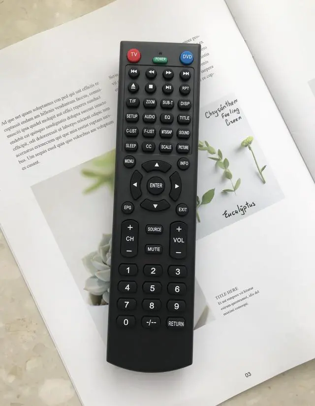 Alt view image 5 of 5 - Replacement Remote Control for Jensen TV JTV2815DC JTV19DC JTV1917DVDC JE4208 JE5015 JE1911 JE3211 JE2414 JE2417 JE2814 JE2815 JE3208 JE3217 JE4015 JE4815 JE2608WV