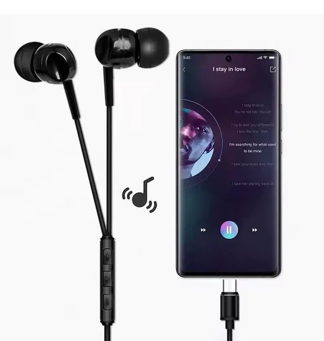 Alt view image 5 of 7 - Active Noise Canceling Earbuds Wired, USB-C, ANC Earbuds, Zero Latency Earbuds, Black IPX4 Sweatproof & Water-Resistant Gaming Earphones - iPhone 17/16/15, Samsung S24, Steam Deck, PC, Laptop