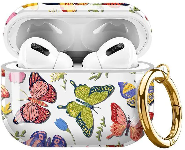 Main image of for Cute Airpods Pro 3 Case Clear, Soft TPU Air Pods Pro 3rd Generation Cover Protective Skin Girl Women with Gold Keychain for iPod Pro 3 Gen 2025 - Cute Butterfly