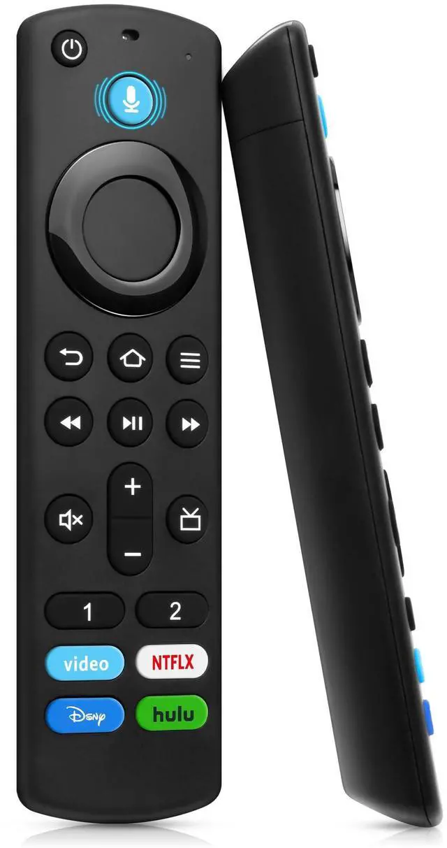 Main image of Replacement Voice Remote Fit for All Fireseries TV Cube/Stick, Compatible with Firestick 4K Max/4K (1st/2nd Gen), TV Stick (2nd/3rd Gen)/Lite/HD, and for All TCL, Insignia-Toshiba-Pioneer Smart-TVs