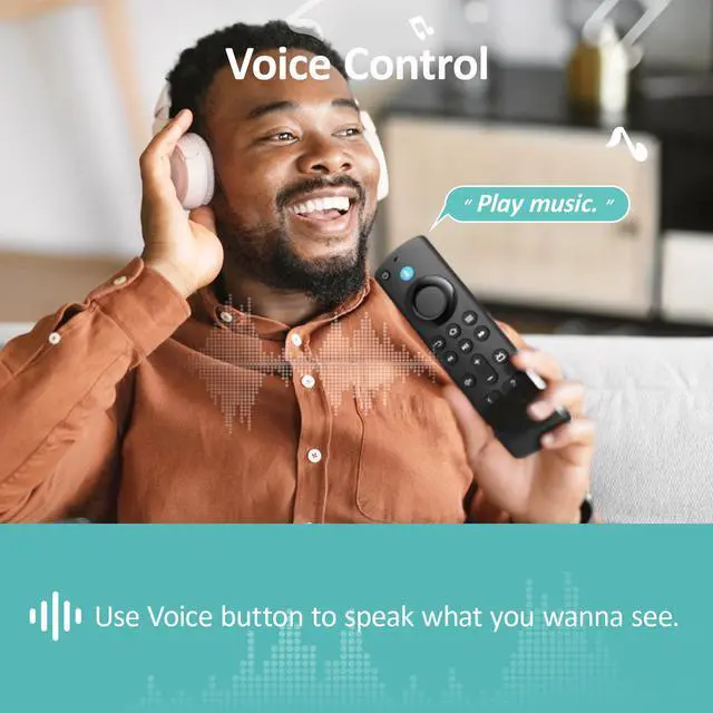 Alt view image 4 of 7 - Replacement Voice Remote Fit for All Fireseries TV Cube/Stick, Compatible with Firestick 4K Max/4K (1st/2nd Gen), TV Stick (2nd/3rd Gen)/Lite/HD, and for All TCL, Insignia-Toshiba-Pioneer Smart-TVs
