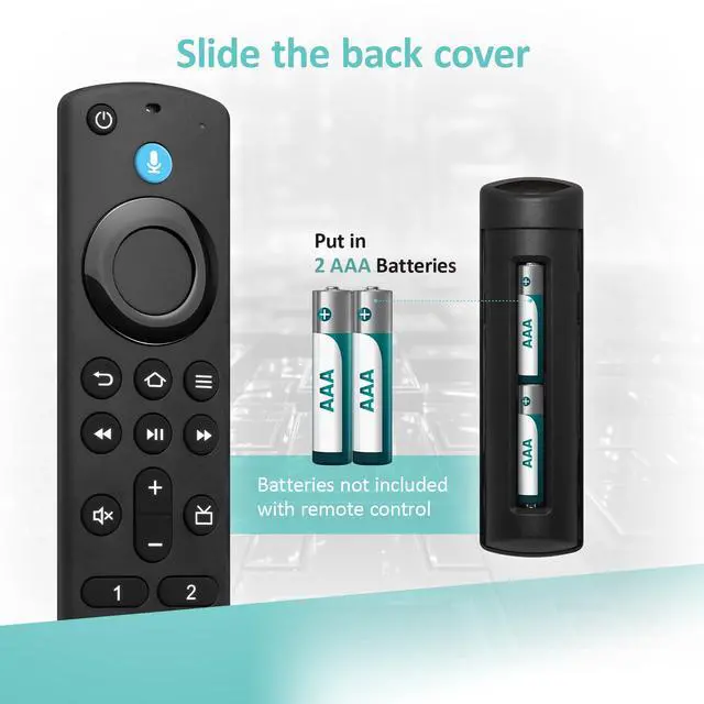 Alt view image 7 of 7 - Replacement Voice Remote Fit for All Fireseries TV Cube/Stick, Compatible with Firestick 4K Max/4K (1st/2nd Gen), TV Stick (2nd/3rd Gen)/Lite/HD, and for All TCL, Insignia-Toshiba-Pioneer Smart-TVs
