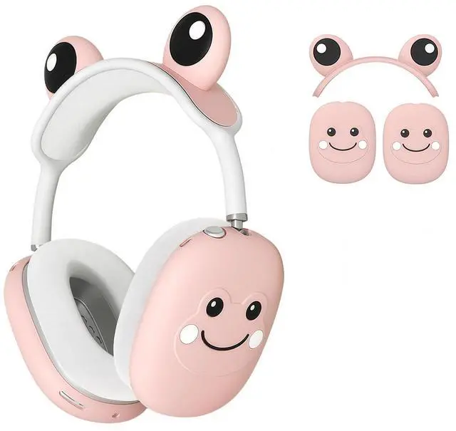 Main image of Case Cover Compatible with AirPods Max 2/1, Ear Pad Case/Ear Cups/Headband Cover for AirPod Max (2026/2024/2020), Cute Cartoon Frog Headphones Accessories Protector for Apple AirPods Max