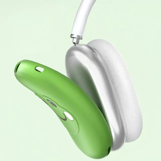 Alt view image 5 of 6 - Case Cover Compatible with AirPods Max 2/1, Ear Pad Case/Ear Cups/Headband Cover for AirPod Max (2026/2024/2020), Cute Cartoon Frog Headphones Accessories Protector for Apple AirPods Max