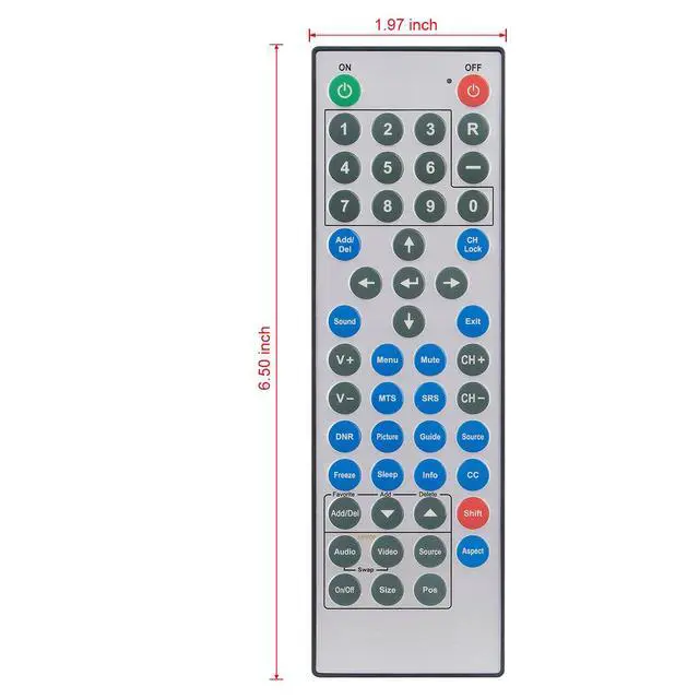 Alt view image 5 of 7 - WR-01 Replace Remote Control fit for All SunBrite Outdoor Smart TV