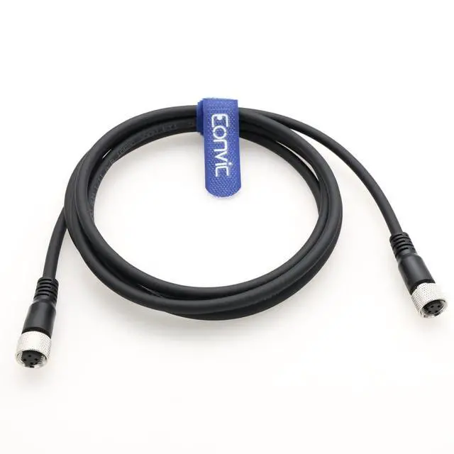 Alt view image 2 of 5 - Industrial M12 A Code 4 Pin Female to Female Connector Molded PVC Aviation Sensor Cable (2m)