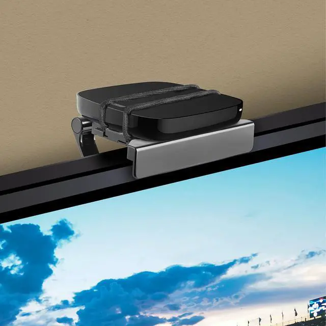 Alt view image 5 of 6 - Streaming Player Flat TV Mount Easily Mount Streaming Box to Your TV; Fits Most Flat TVs; No Assembly Required, Black
