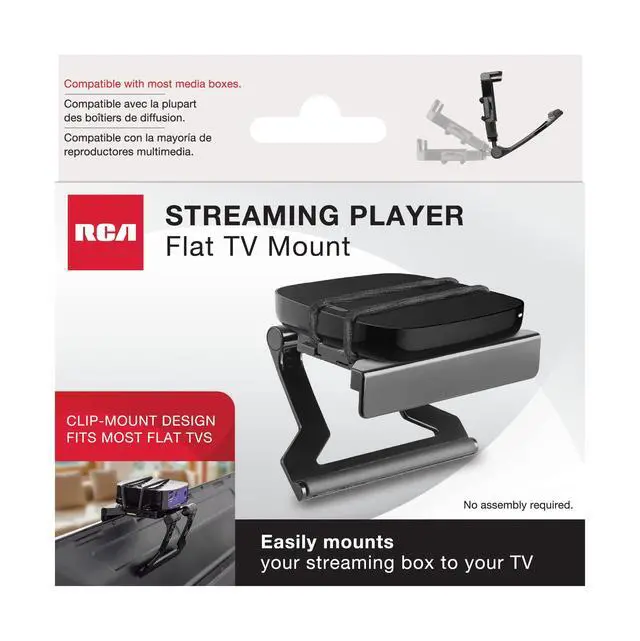 Alt view image 6 of 6 - Streaming Player Flat TV Mount Easily Mount Streaming Box to Your TV; Fits Most Flat TVs; No Assembly Required, Black