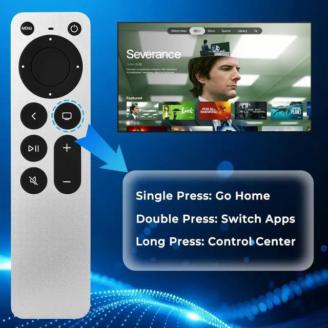 Alt view image 4 of 7 - Replacement Apple TV Remote Control for Apple TV 4K Remote Gen 1 2 3 4 HD A2169 A1842 A1625 A1427 A1469 A1378 A1218 with TV Control Function