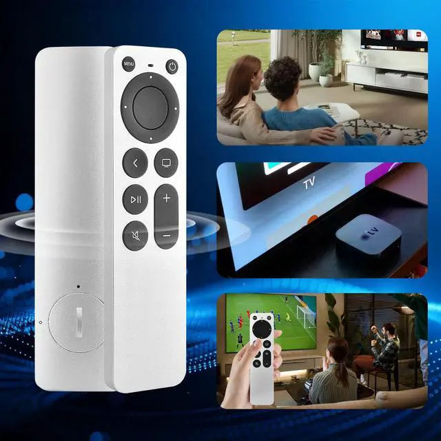 Alt view image 6 of 7 - Replacement Apple TV Remote Control for Apple TV 4K Remote Gen 1 2 3 4 HD A2169 A1842 A1625 A1427 A1469 A1378 A1218 with TV Control Function