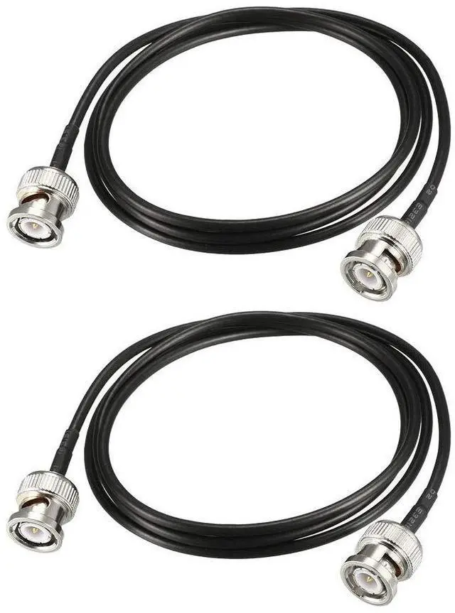 Main image of BNC Male to Male Coaxial Jumper Cable 50 ohm 3 feet RG174 for Video Signals,CCTV,DVR,Camera 2pcs