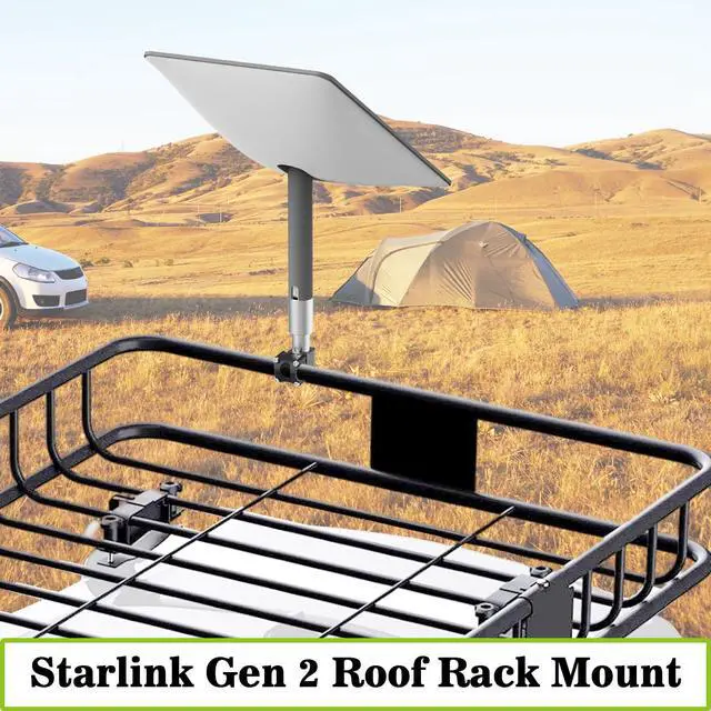 Alt view image 4 of 7 - Starlink Gen 2 Mount for RV Ladder and Roof Rack, Starlink Mini RV Ladder Mount,Load-Bearing 200lbs, Installation Range 0.8-1.17 for Any Horizontal Rod (All Aluminum Material)