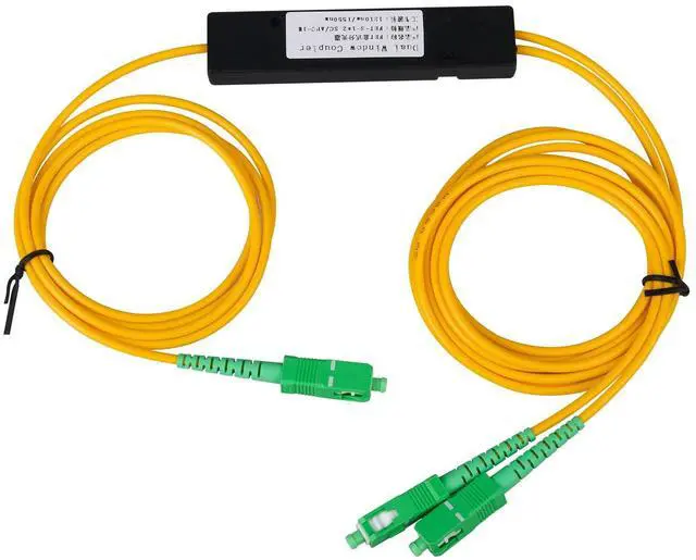 Alt view image 7 of 7 - SC/APC Fiber Optical FBT Splitter 1x2(1 in 2 Out) Singlemode 1310/1550nm for Network Signal Distribution(2 Pack)