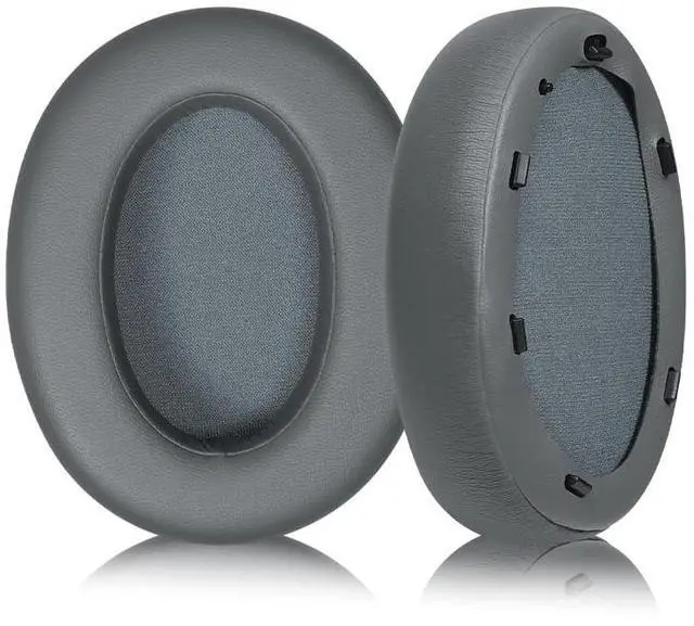 Main image of Replacement Ear Pads for Headphones - Compatible for Sony WH-XB910N Premium Protein Leather Cushions with Soft Memory Foam for Comfort - Grey