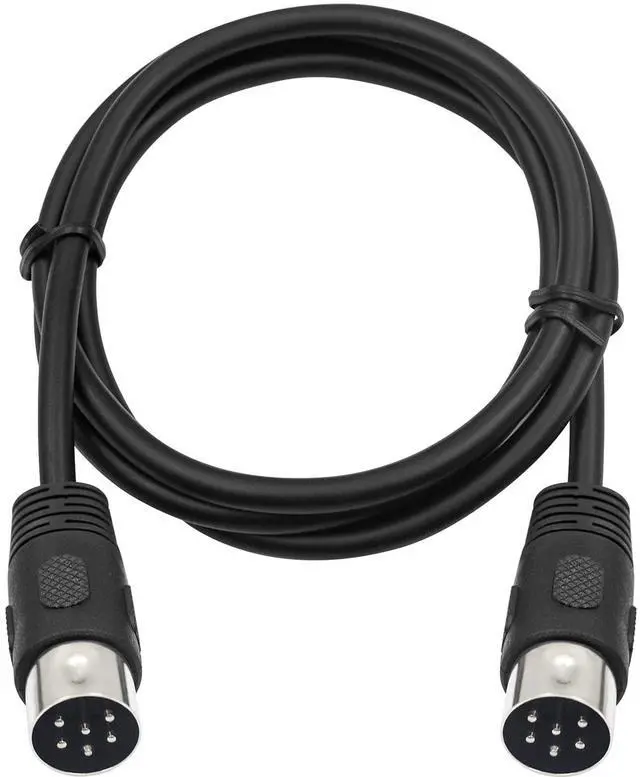 Main image of DIN 6 PIN Male Plug Cable, 3.3feet 6 PIN DIN Male to Male AV Adapter Audio Socket for Digital Audio Devices, Black