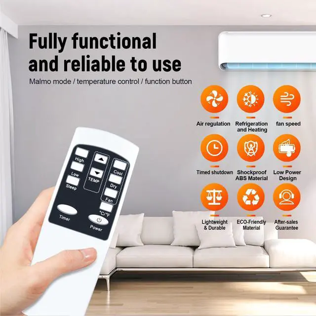 Alt view image 4 of 7 - New Remote Control Replacement for SereneLife Portable Air Conditioner SLPAC10 SLPAC8 SLACHT108 SLACHT128 SLPAC12.5 SLPAC125