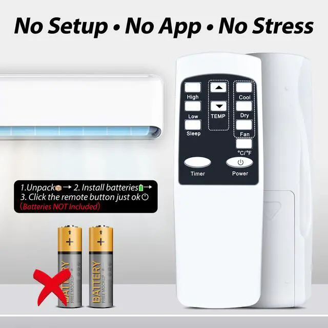 Alt view image 6 of 7 - New Remote Control Replacement for SereneLife Portable Air Conditioner SLPAC10 SLPAC8 SLACHT108 SLACHT128 SLPAC12.5 SLPAC125