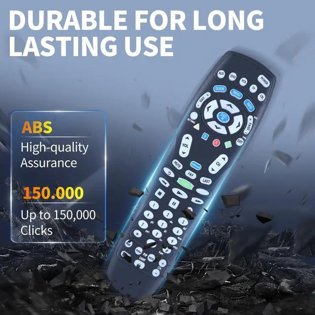 Alt view image 6 of 7 - RC122 RC1226001/04B Replacement Remote Control for Spectrum TV Time Warner, Brighthouse and Charter Cable Boxes