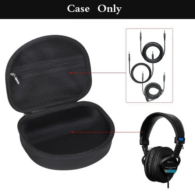 Alt view image 2 of 7 - Case Compatible with Sony MDR7506 Professional Large Diaphragm Headphone, Portable Storage Bag for Accessories (Case Only)