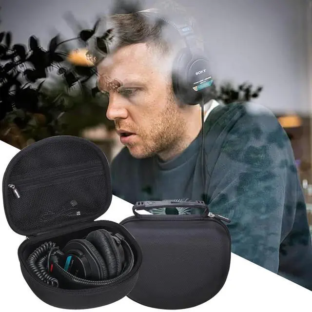 Alt view image 5 of 7 - Case Compatible with Sony MDR7506 Professional Large Diaphragm Headphone, Portable Storage Bag for Accessories (Case Only)