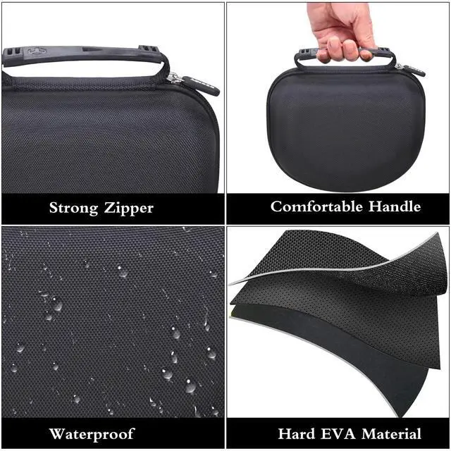 Alt view image 3 of 7 - Case Compatible with Sony MDR7506 Professional Large Diaphragm Headphone, Portable Storage Bag for Accessories (Case Only)